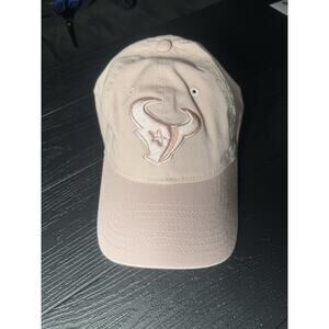 47 HOUSTON TEXANS PINK BALLPARK CHEER CLEAN UP WOMENS ADJUSTABLE HAT